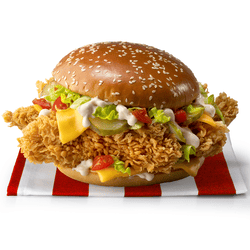 KFC. САНДЕРС МЕГА БУРГЕР (Острый)