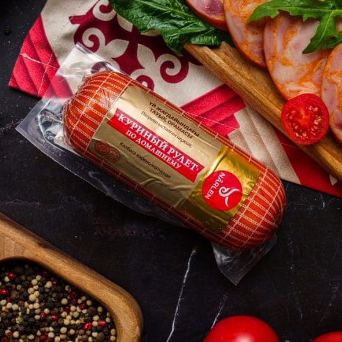 Куриный рулет по-домашнему копчено-вареный, 400 гр.