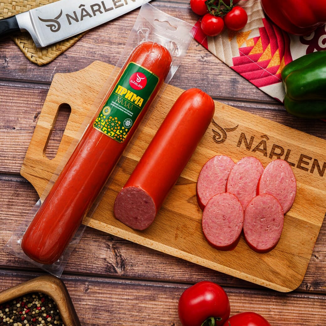 Колбаса полукопченая Прима Халал, 500 гр.