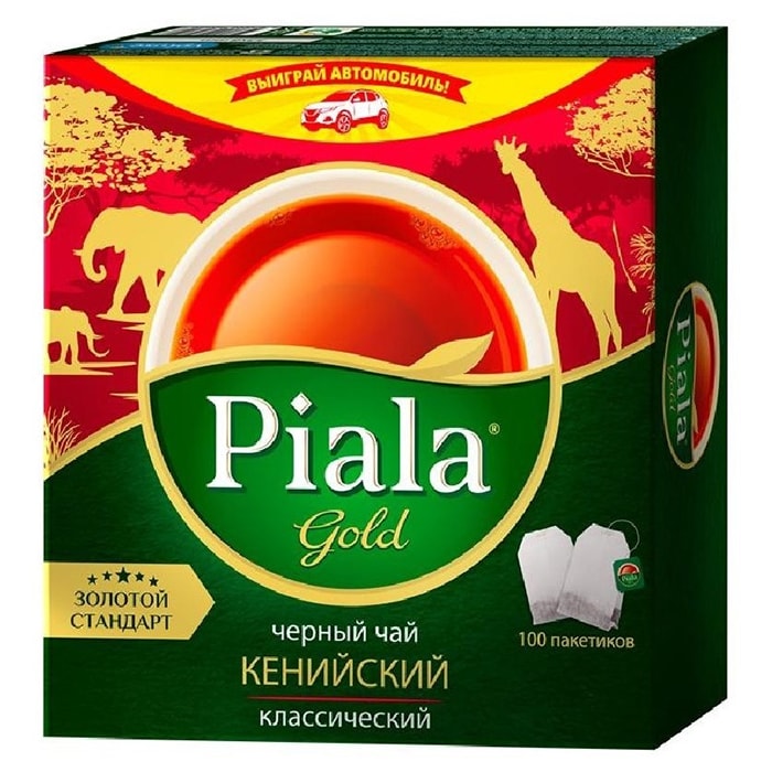 Чай Пиала черный гранулированный 100 пакетиков